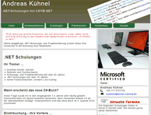 Tablet Screenshot of dotnet-training.de